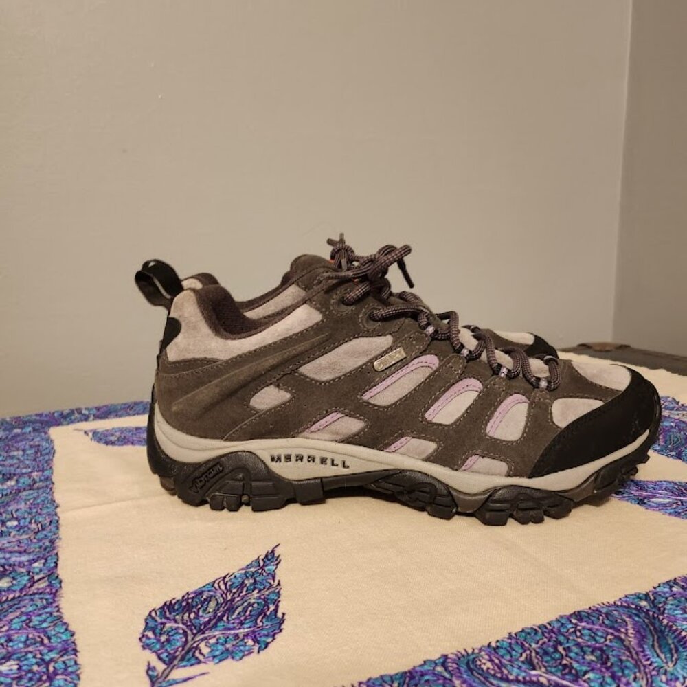 Merrell Moab Beluga and Lilac Hiking Shoes Women's Size 10 - Picture 2 of 6